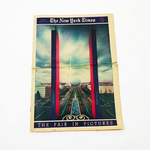 Vintage April 30 1939 Newspaper The New York Times The Fair in Pictures 16 pages